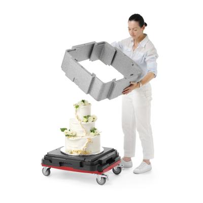 Multifunkční izolovaná nádoba Cam GoBox, Cambro, Světle šedá, 641x641x(H)754mm | EPPMFBE122110